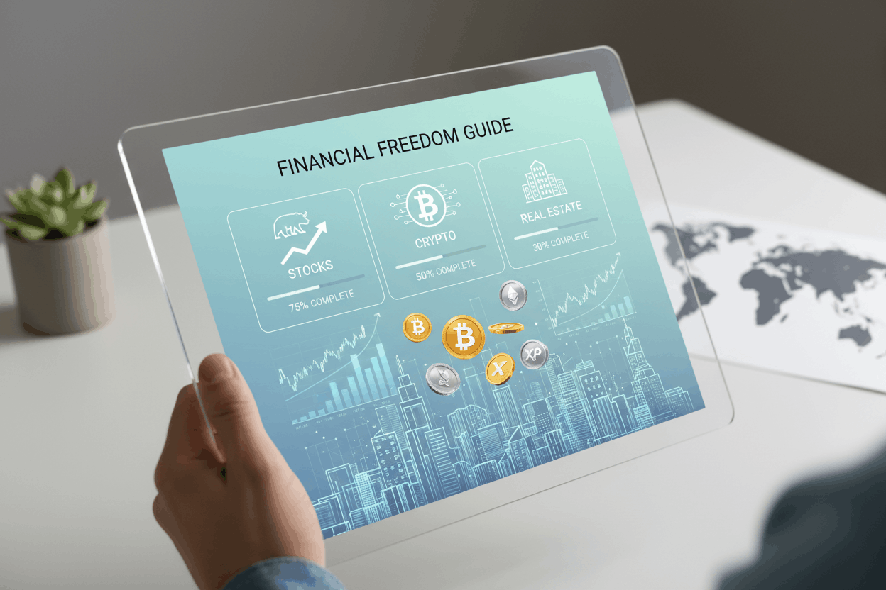 A Beginner-Friendly Guide to Stocks, Crypto & Real Estate(From Zero to Investor)