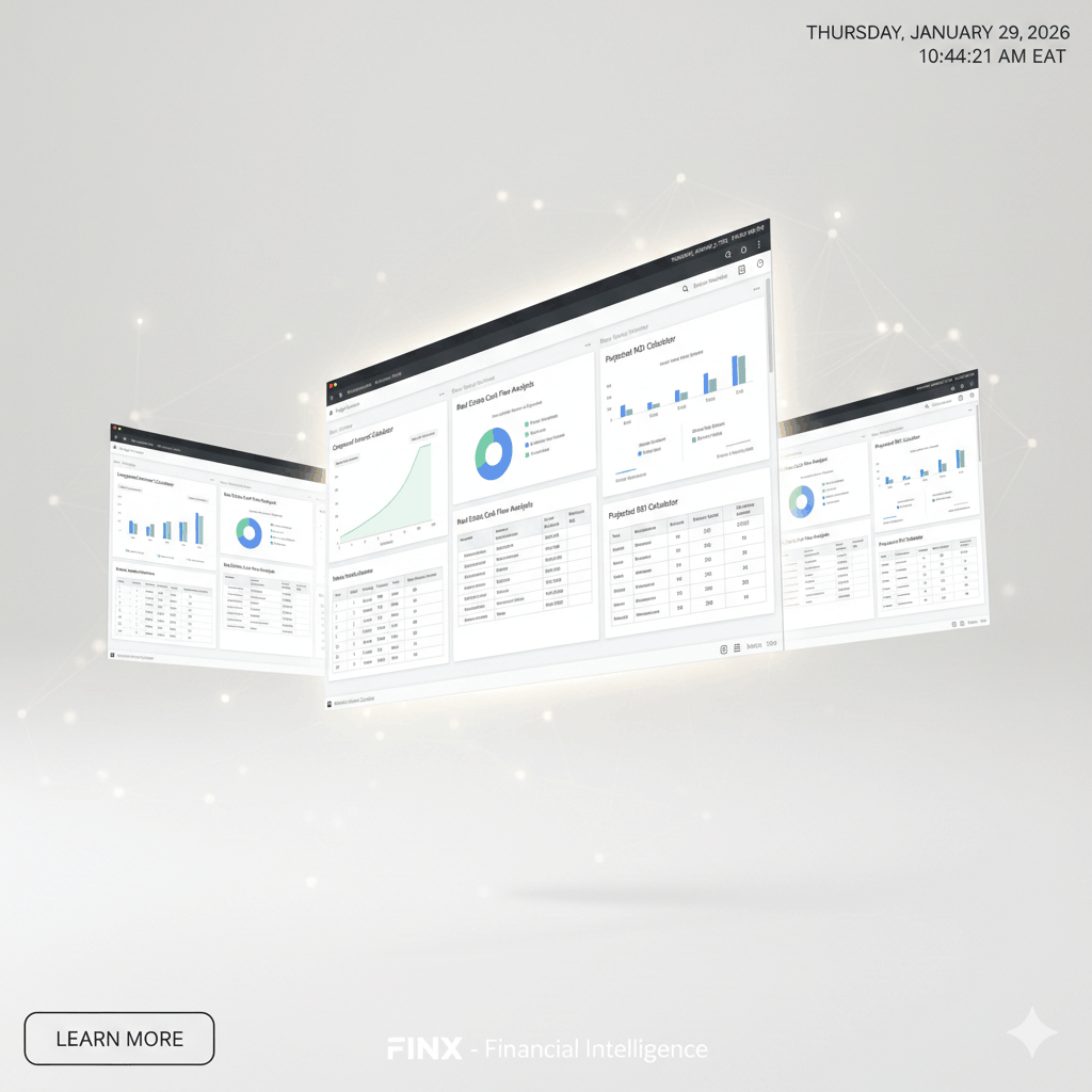Investment Calculator Suite – Smart Compound Interest, ROI & Real Estate Analysis (Google Sheets | Instant Download)