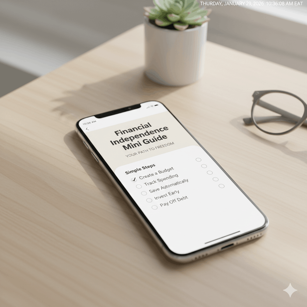 The Financial Independence Mini Guide(Simple steps to take control of your money & build real freedom — even as a beginner)